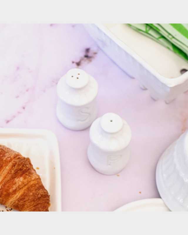 Pietra Serena Salt & Pepper Shakers